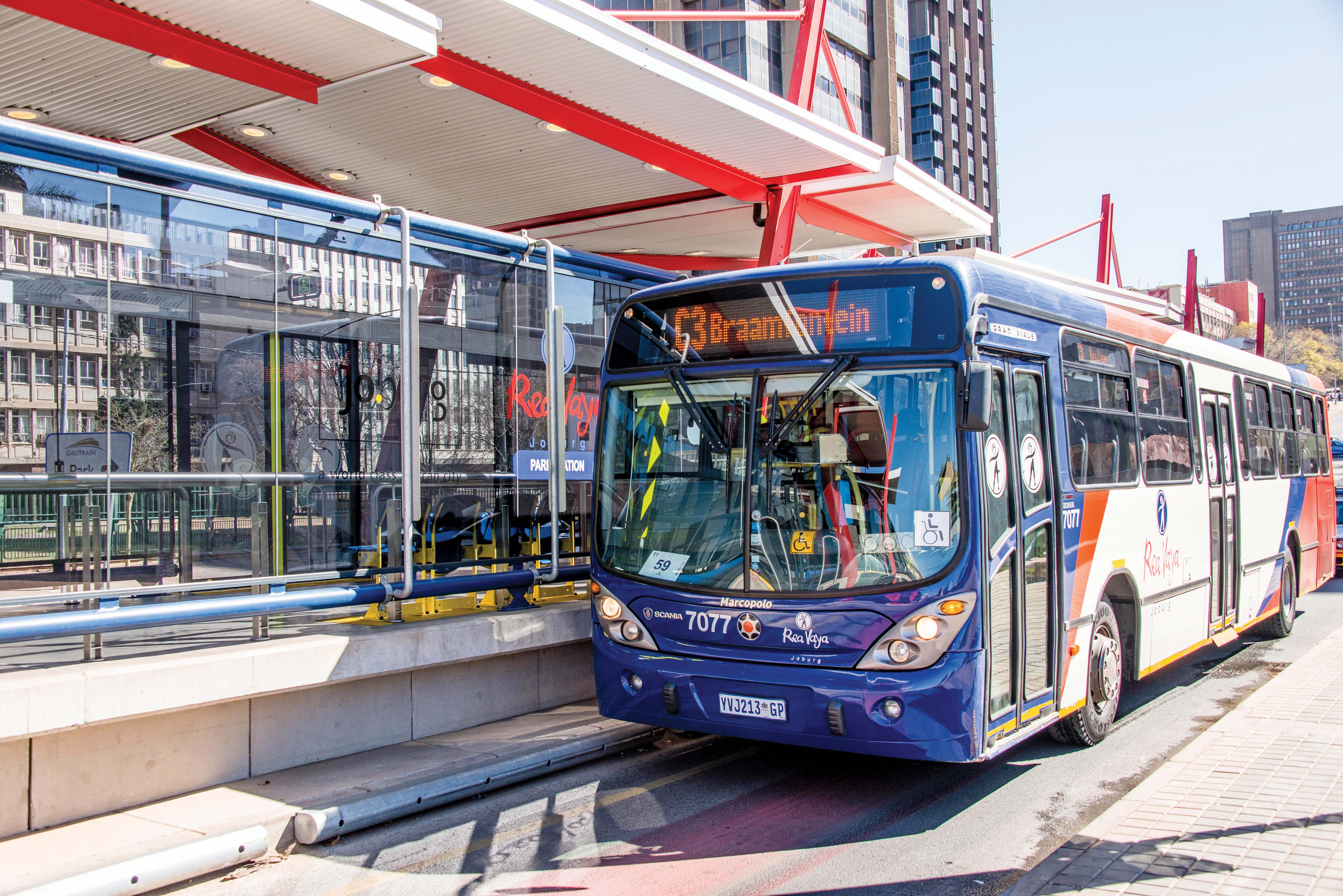 A BRT service operating in Johannesburg.