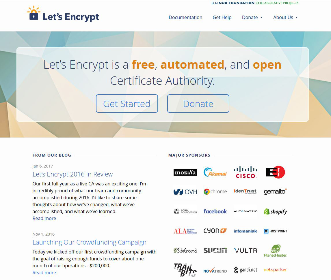 Non-profit Let’s Encrypt  helps reduce the cost of the converting to the secure HTTPS Protocol..jpg