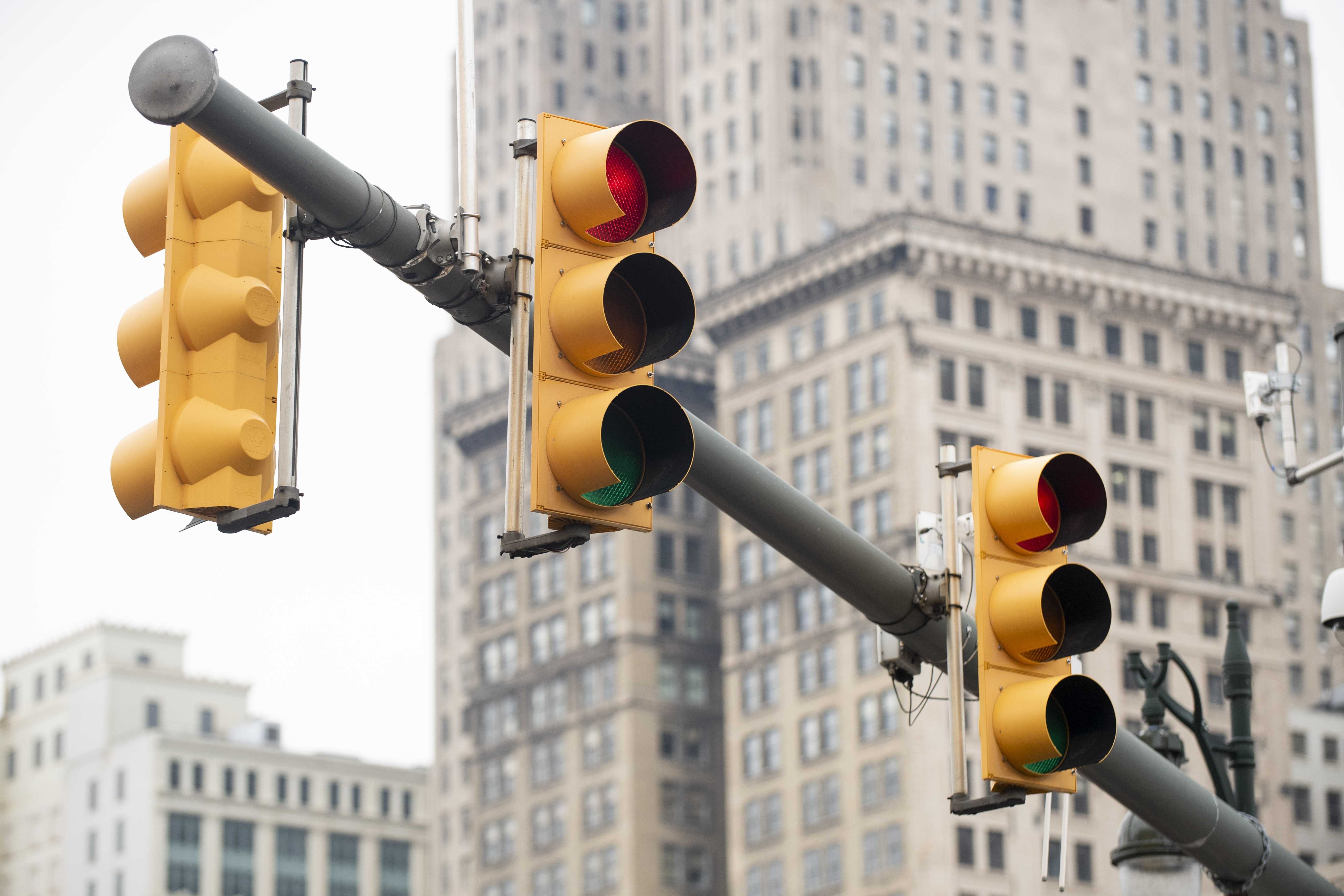 Detroit traffic lights 2018 (Credit: James Robbins)