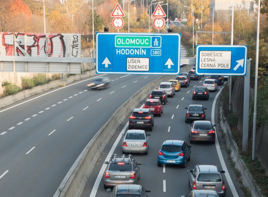 Traffic approaches the Husovice tunnel in Brno ID 141123597 COPYRIGHT Petr Sestak  DreamstimeDOTcom