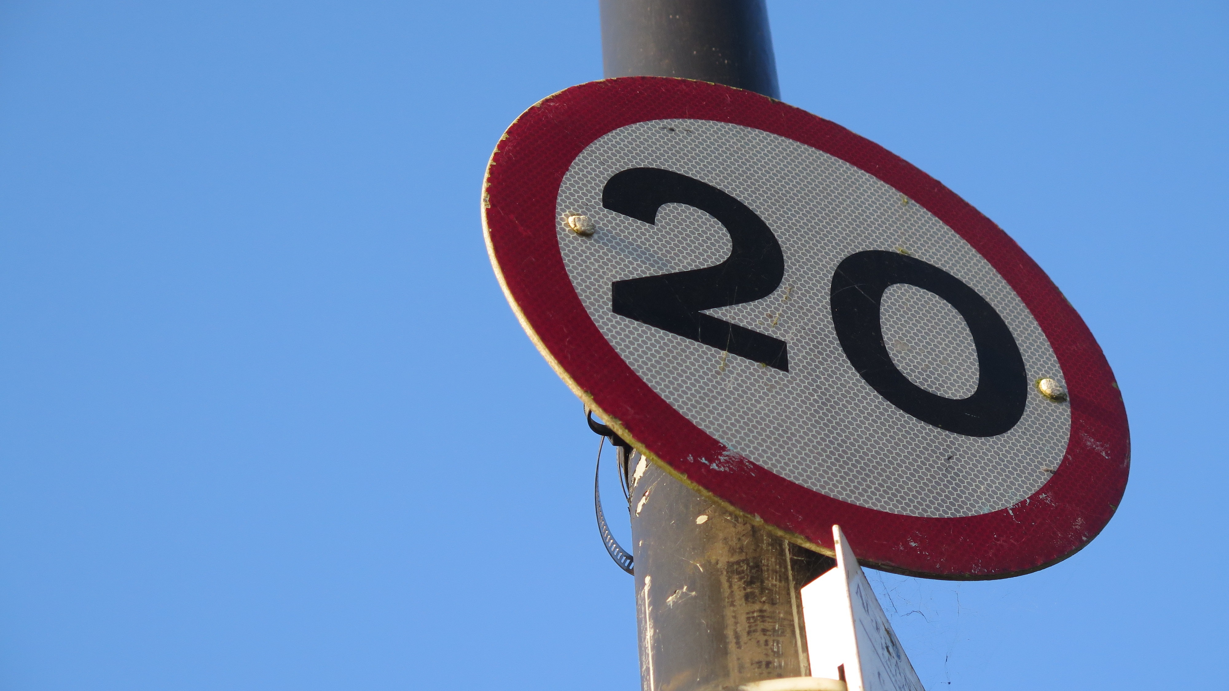 20mph sign - London, UK