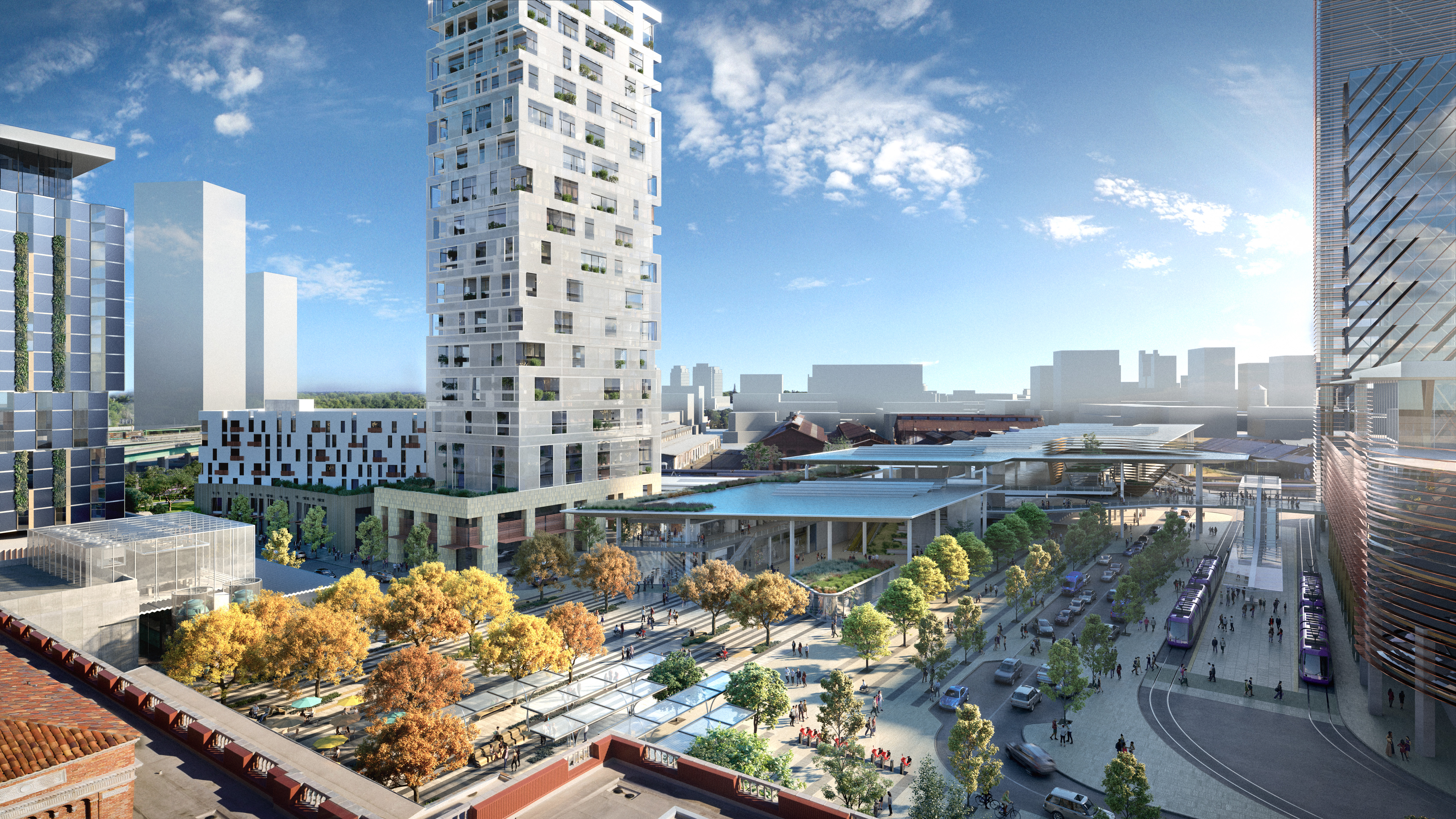 Sacramento City Council Sacramento Valley Station Area regional mobility hub Perkins&Will Arup Grimshaw Architects EPS