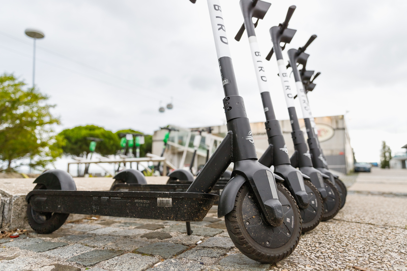 Bird New York Stock Exchange Switchback II electric vehicle e-scooters