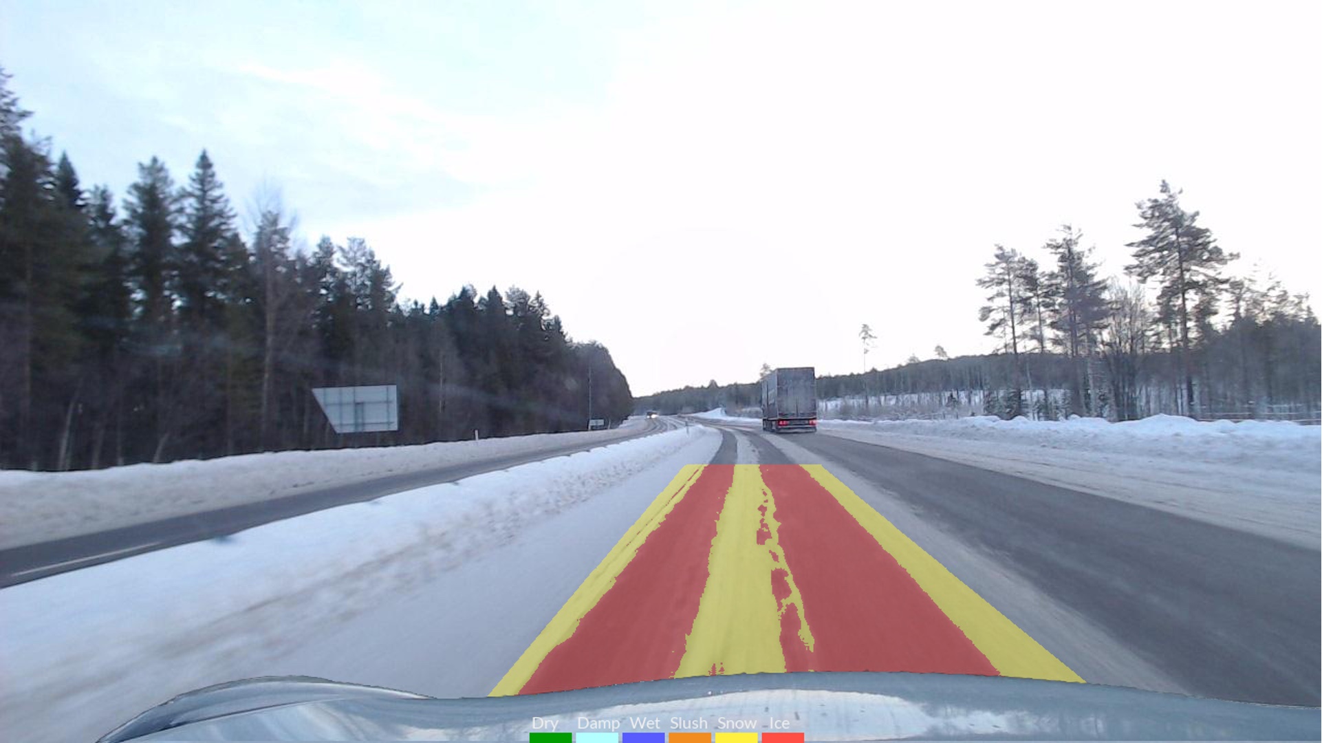 Road conditions real-time data friction road safety (image: Klimator)