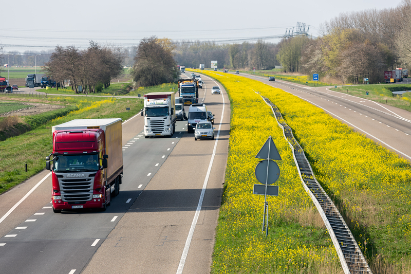 De driehoek is ontworpen voor het Nederlandse Road Pricing Agreement