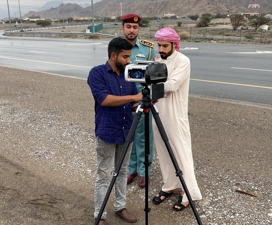 UAE Fujairah speed enforcement solar power (image: Intertraff)