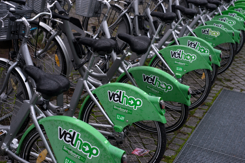 Strasbourg bike-share active travel decarbonisation © Neydtstock | Dreamstime.com