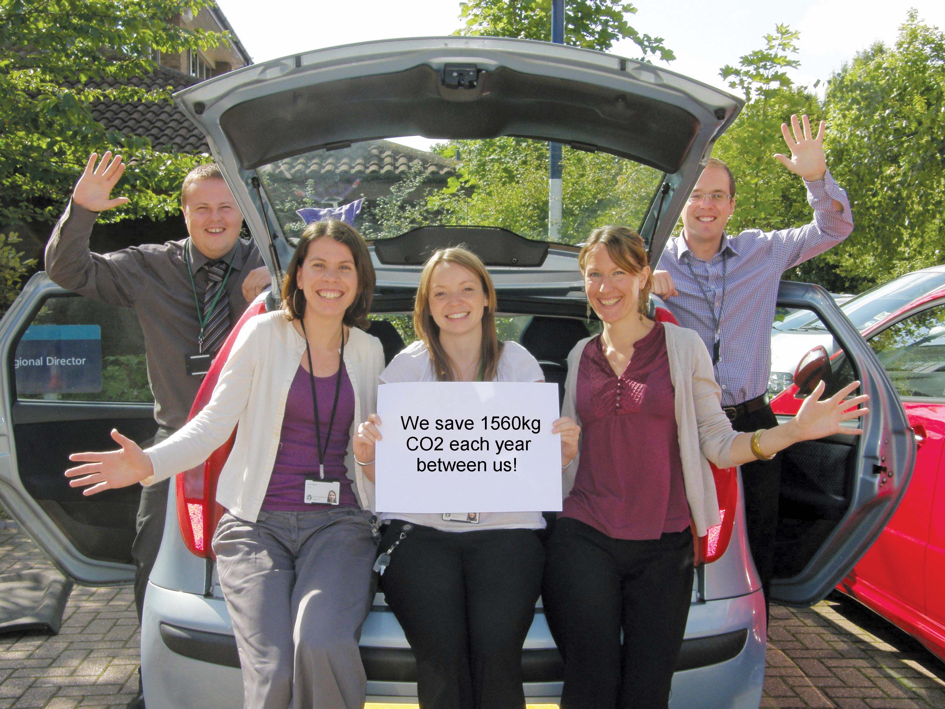 Liftshare members celebrate greener driving