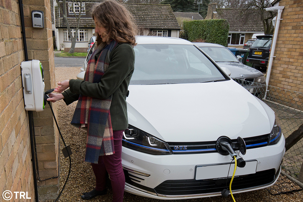 Points earned from home charging could be converted to money at the end of the TRL trial © TRL