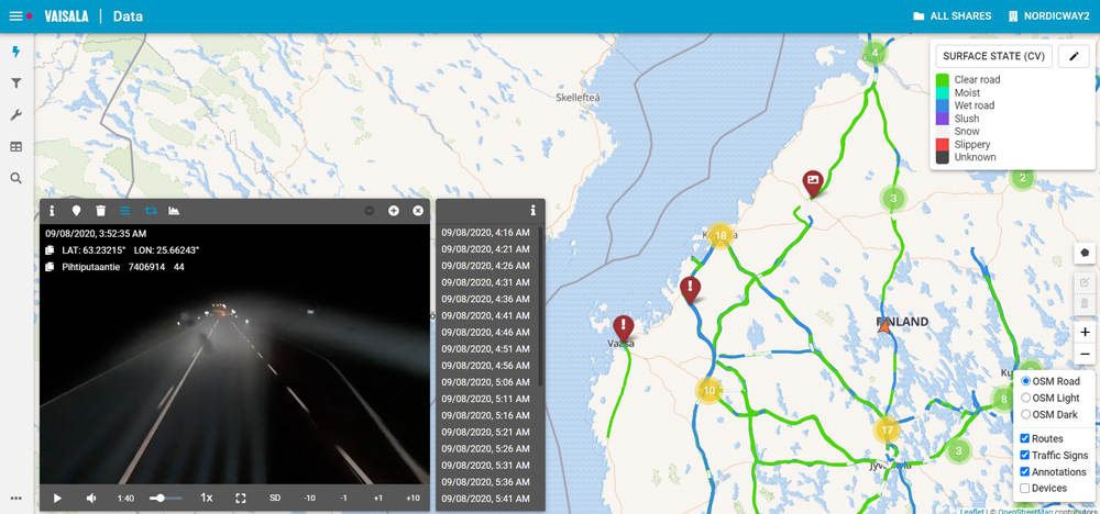 Road weather measurement technology can improve safety, says Vaisala