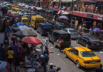 Lagos Nigeria bus rapid transit AI © Tolu Owoeye | Dreamstime.com