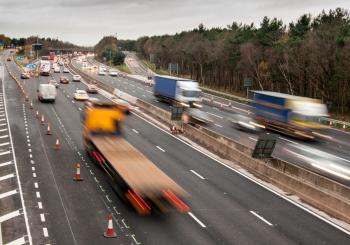 Road works workzone temporary hazard innovation technology © Daniel James | Dreamstime.com