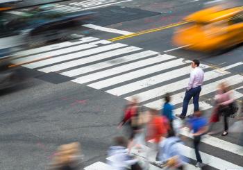 Intersection cybersecurity data hackers walking New York © Peter Adams | Dreamstime.com