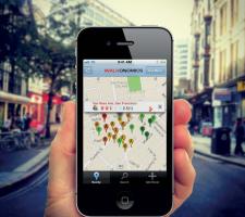 Walkonomics app smartphone pedestrian