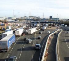 Dartford Crossing northbound traffic