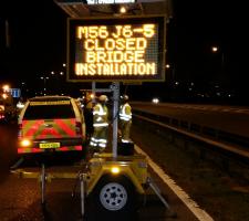 Safelane guarding and VMS motorway