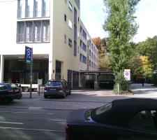 A parking garage in Munich, Germany