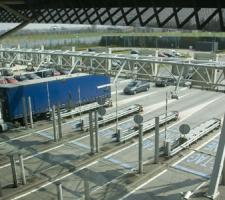 Westerscheldetunnel's toll plaza, Netherlands 