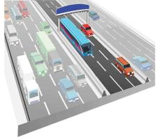 bus and toll lane