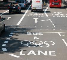 Olympic lanes in London