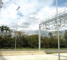 A tolling gantry on the SP340 