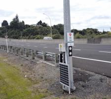 Temporary deployment of solar-powered unit