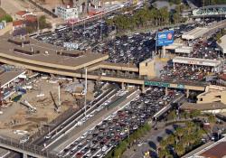 San Ysidro border crossing between Mexico and US