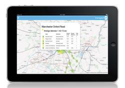 Train-radar lateness map