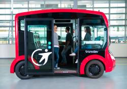 Transdev autonomous shuttle  (Credit – Mobileye)