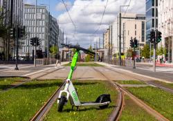 Lime bike Swarco road safety (credit: Lime)