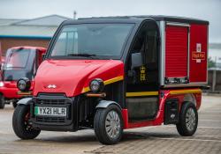 Royal Mail micro electric vehicles emissions postal service Paxster Cargo MEV Ligier Pulse 4 