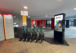 Swiftmile charging stations Apcoa parking garages Tier electric scooters Germany Stuttgart