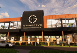 Gridserve says Gatwick electric forecourt will enable 36 EVs to be charged simultaneously (image credit: Gridserve)