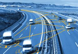 Connected vehicles road safety real-time data © Carloscastilla | Dreamstime.com