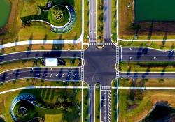 Intersection safety drone Vision Zero © Wirestock | Dreamstime.com