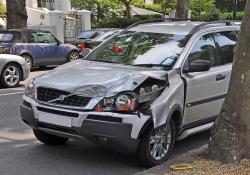 smashed car