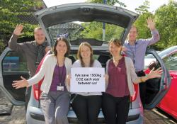 Liftshare members celebrate greener driving