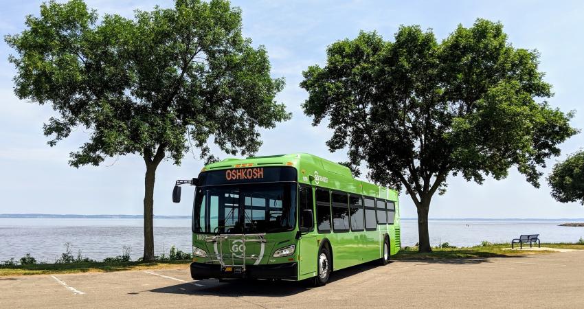 Go Transit vehicles operate on a fixed route system (Credit – Go Transit in the city of Oshkosh, Wisconsin)