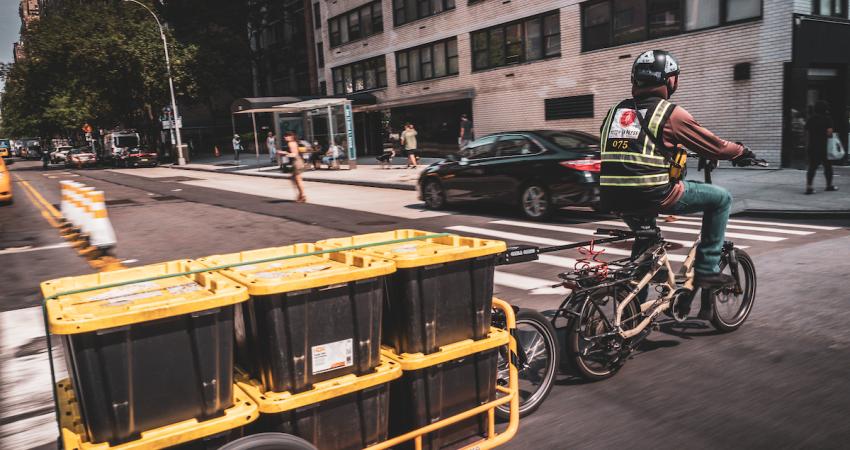 Tern Dutch-X electric cargo bikes deliveries New York Bosch cameras