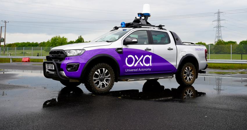 AI autonomous vehicles cloud computing real-time data (image: Oxa)