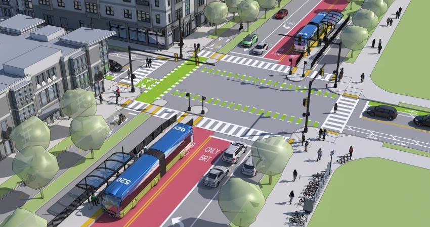 Bus rapid transit funding sales Ohio link (image: LinkUS Columbus)