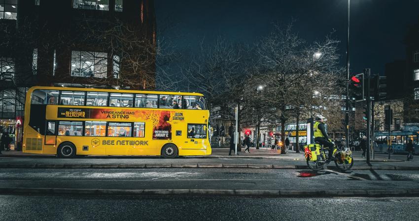 Manchester Bee Network trams bus digital twin (image: Aimsun)