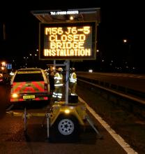 Safelane guarding and VMS motorway