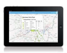 Train-radar lateness map