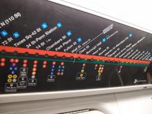 New York subway’s electronic strip route tracker