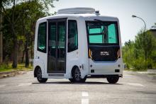 Kelride EasyMile shuttle Via Department of Traffic System Planning P3 weather-proof autonomous vehicles Germany