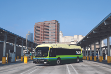 Los Angeles Department of Transportation elecric buses microgird EV chargers Washington Bus Yard