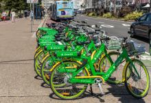 Sydney e-bikes active travel decarbonisation climate change © Klodien | Dreamstime.com