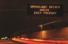 Wrong-way driver never took a test enforcement technology