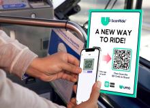 Scan ride QR code Cubic payment fare 